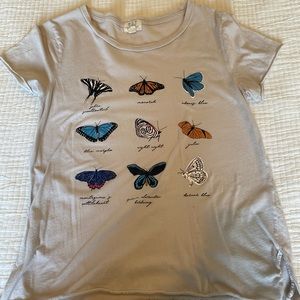 PST Butterfly Graphic T Shirt